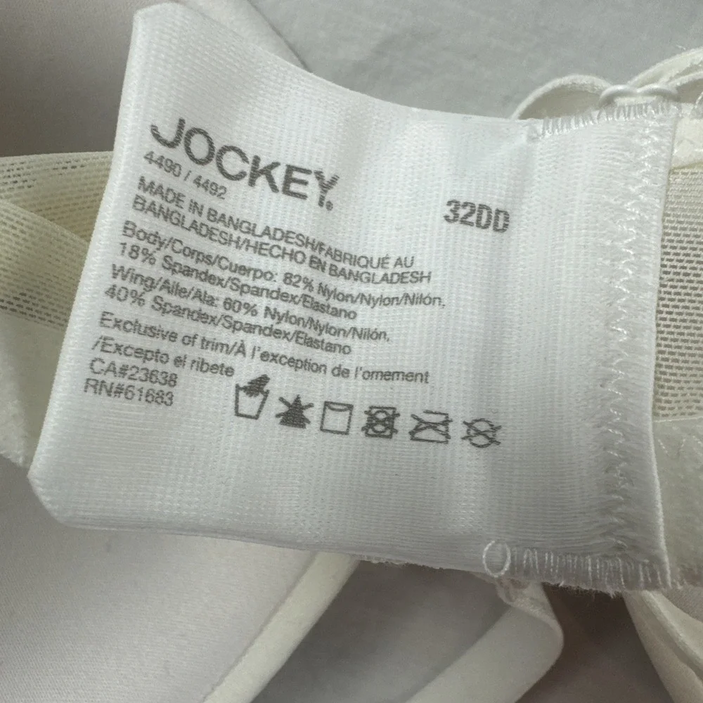 Jockey Microfiber Underwire Lined‎ T-shirt Bra Mesh Wings, Foam Cup